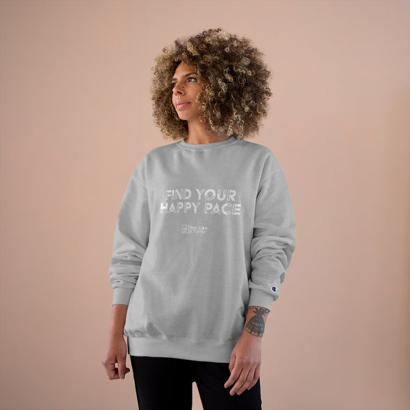 Find Your Happy Pace - Eco-Friendly Crewneck Sweatshirt