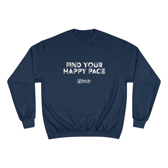 Find Your Happy Pace - Eco-Friendly Crewneck Sweatshirt